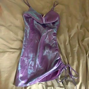 iridescent blue/purple dress